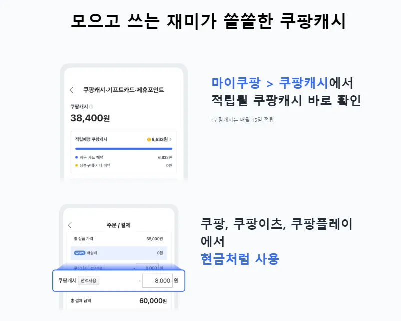 쿠팡캐시확인법