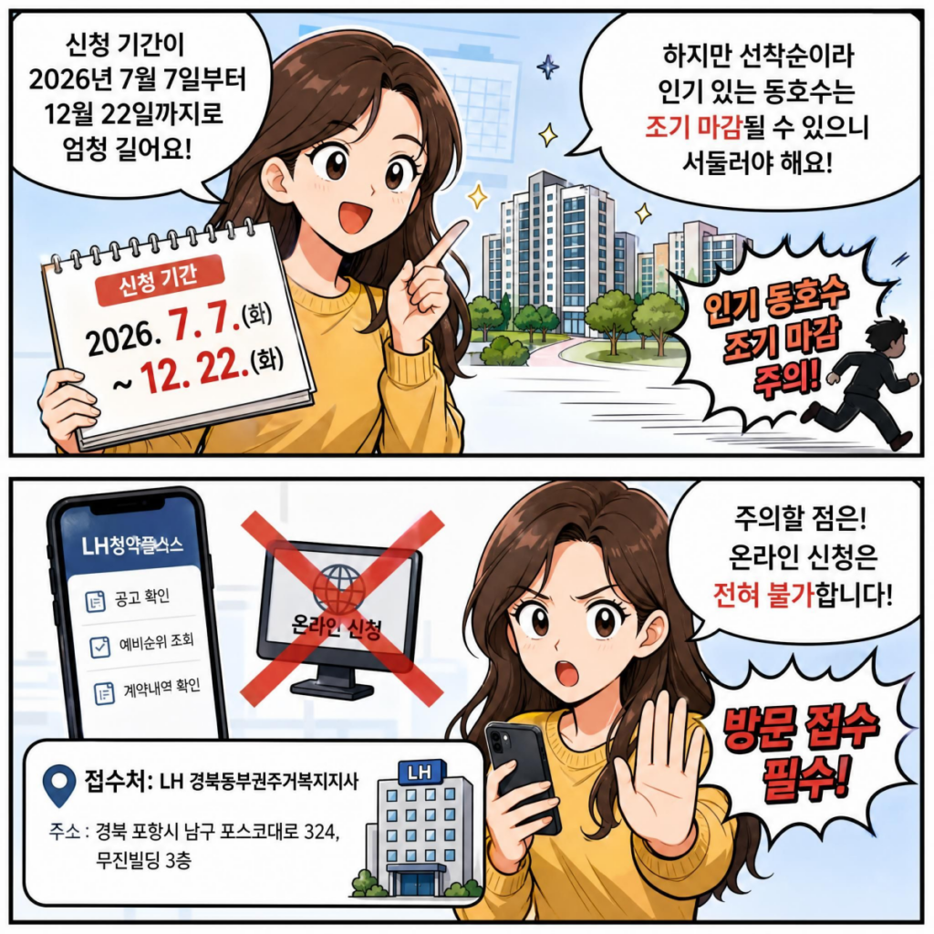 포항블루벨리 행복주택 신청기간