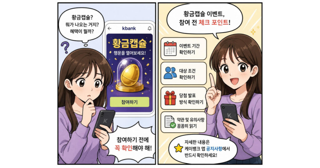 케이뱅크 황급캡슐 이벤트