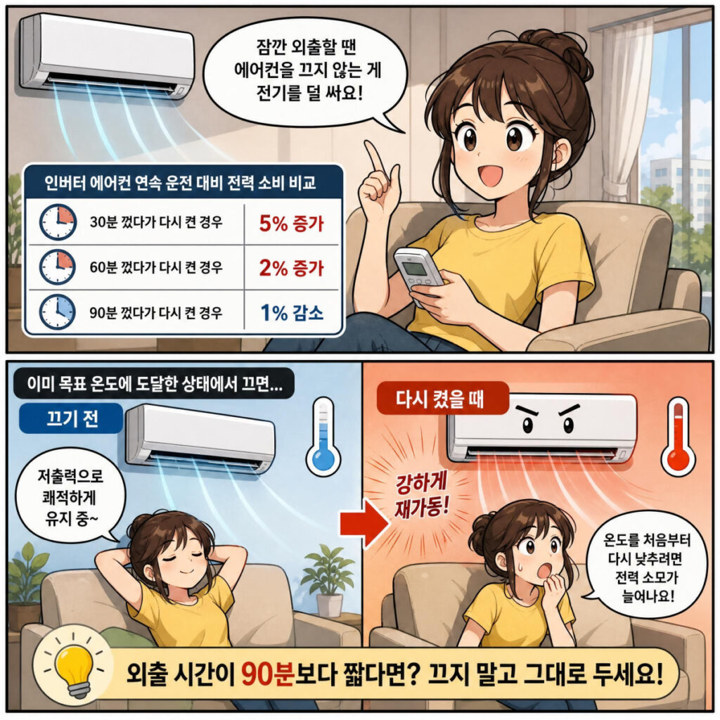 인버터 에어컨 절약법