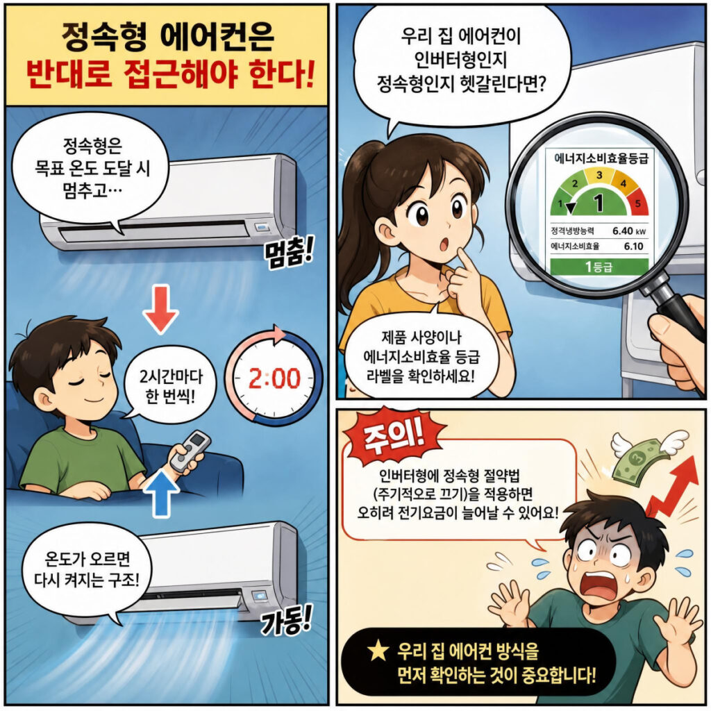 정속형 에어컨 절약법